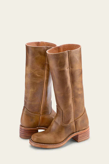 Elena | Knee-High Boots with Slim Fit and Structured Sole