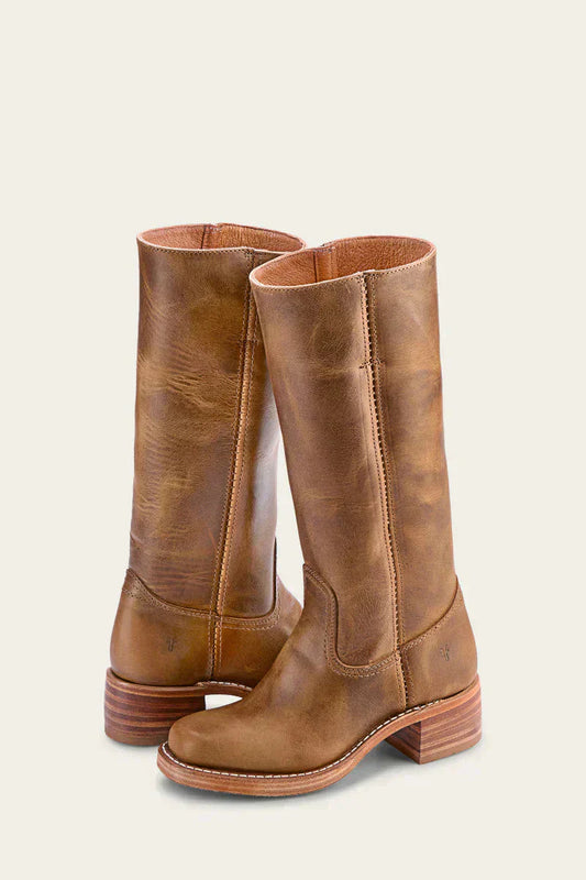Elena | Knee-High Boots with Slim Fit and Structured Sole
