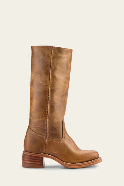 Elena | Knee-High Boots with Slim Fit and Structured Sole