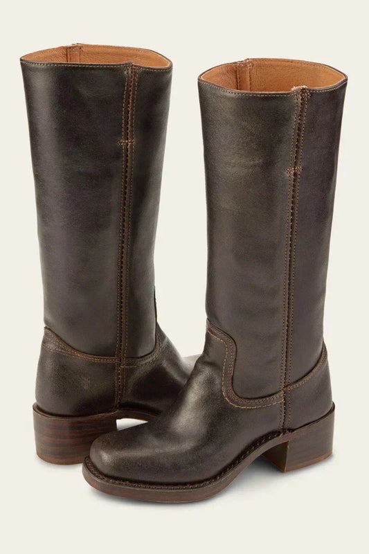 Elena | Knee-High Boots with Slim Fit and Structured Sole