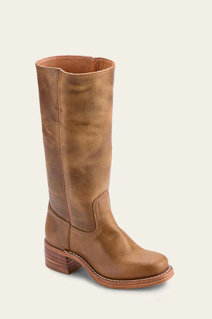 Elena | Knee-High Boots with Slim Fit and Structured Sole