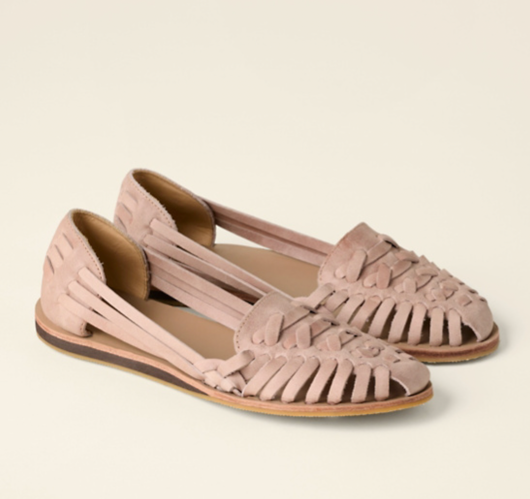 Brittany | Women's Woven Flat Buckle Sandals