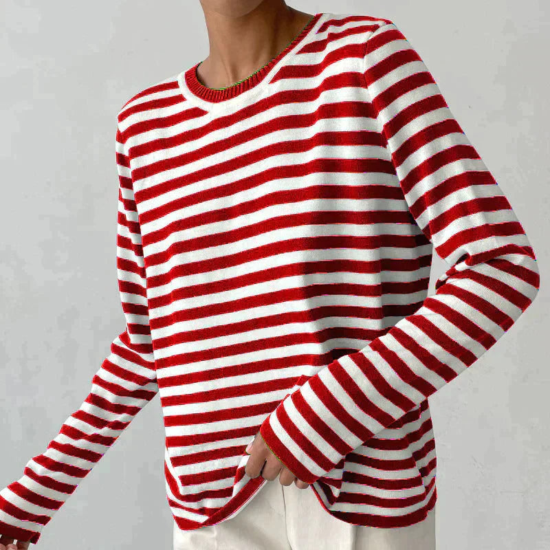 Avery | Refined Striped Summer T-Shirt