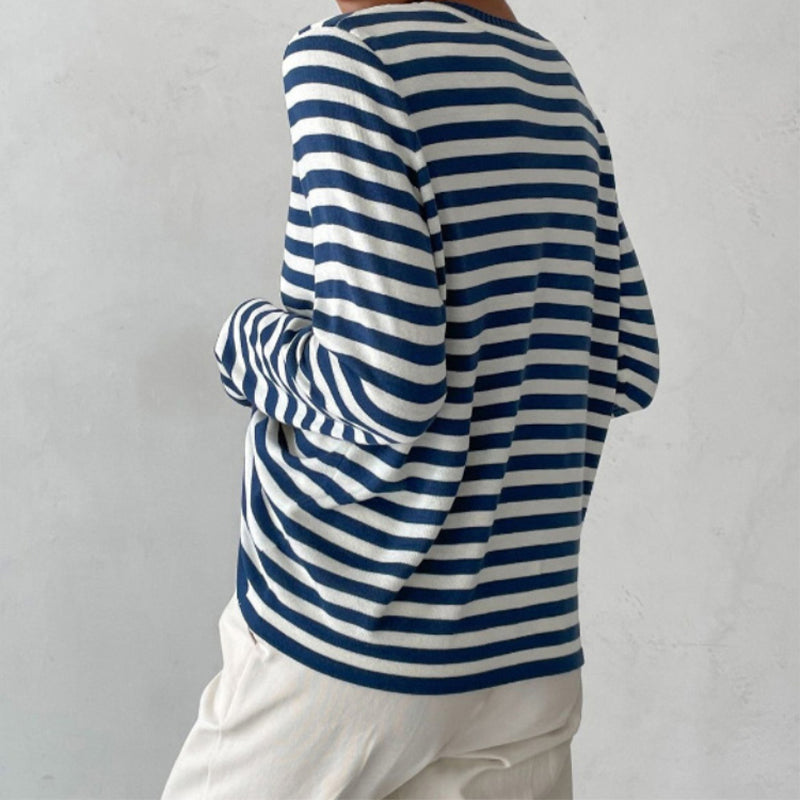 Avery | Refined Striped Summer T-Shirt