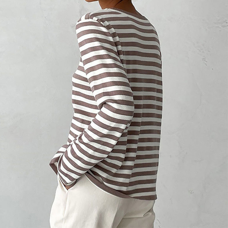 Avery | Refined Striped Summer T-Shirt