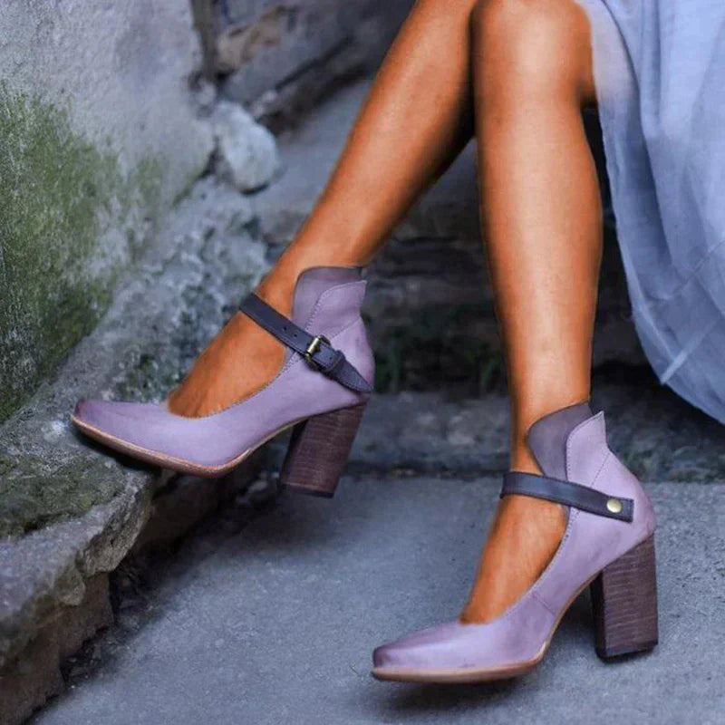 Linda | Refined Heel Sandals with Straps