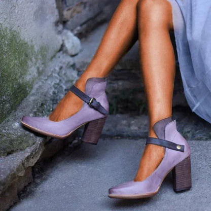 Linda | Refined Heel Sandals with Straps