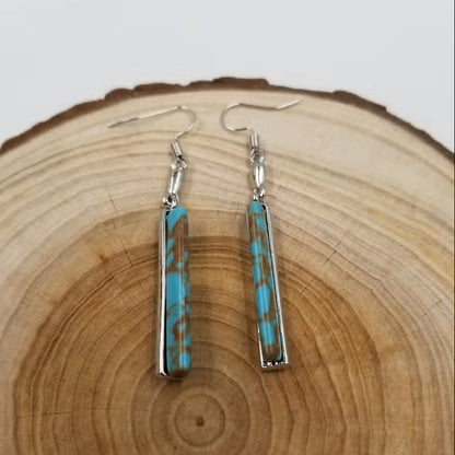 Brooke | Retro Turquoise Earrings