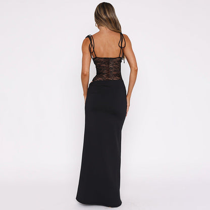 Everly | Long Dress with Lace Detail