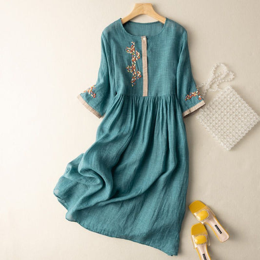 Isabella | Pattern Relaxed Mid-Length Dress
