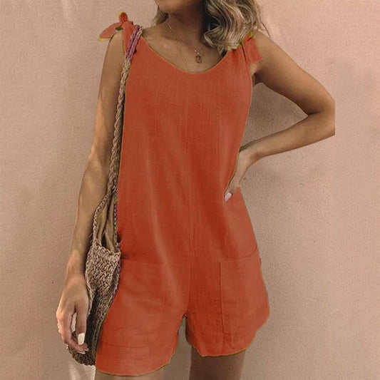 Lydia | Bow Strap Pocket Playsuit