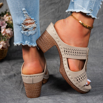 Charlene | Women's Orthopedic Rhinestone Flat Sandals
