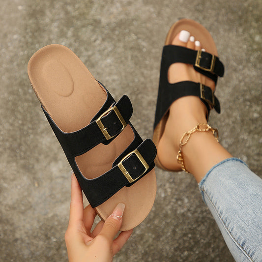 Aurora | Women's Flat Slip-On Sandals