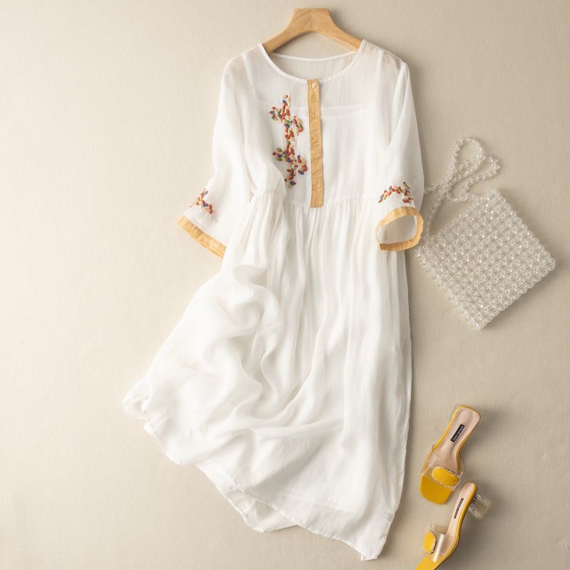 Isabella | Pattern Relaxed Mid-Length Dress