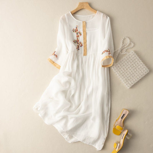 Isabella | Pattern Relaxed Mid-Length Dress