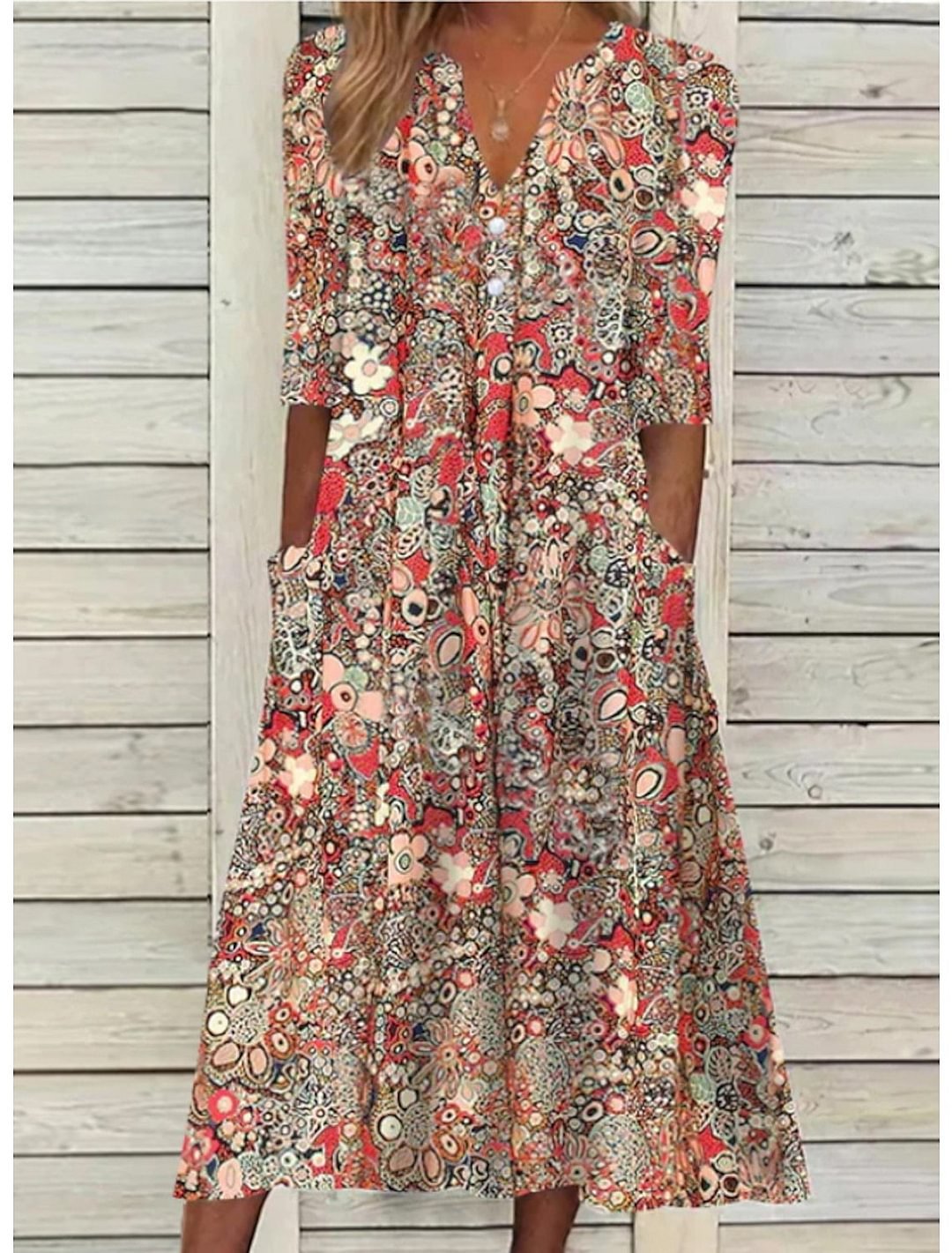 Rylee | Refined Summer Dress with Belly Cover