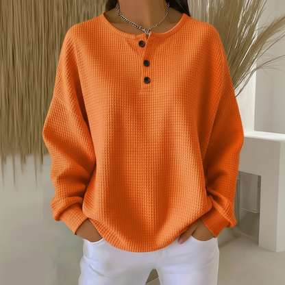 Amy | Snug Waffle Sweater