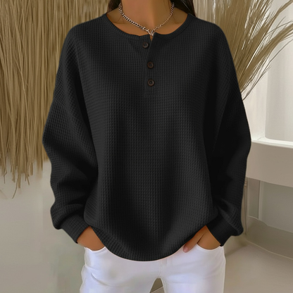 Amy | Snug Waffle Sweater