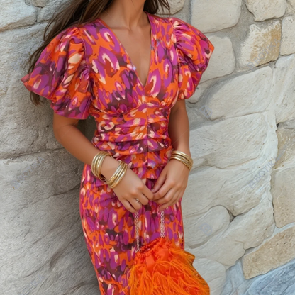 Jade | Women's Wedding Guest Printed Dress