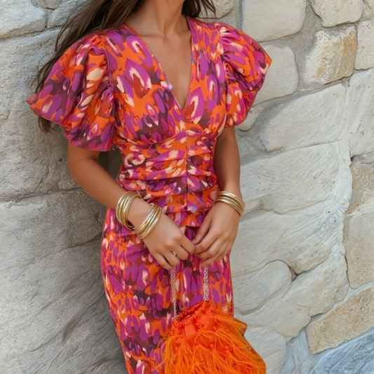 Jade | Women's Wedding Guest Printed Dress