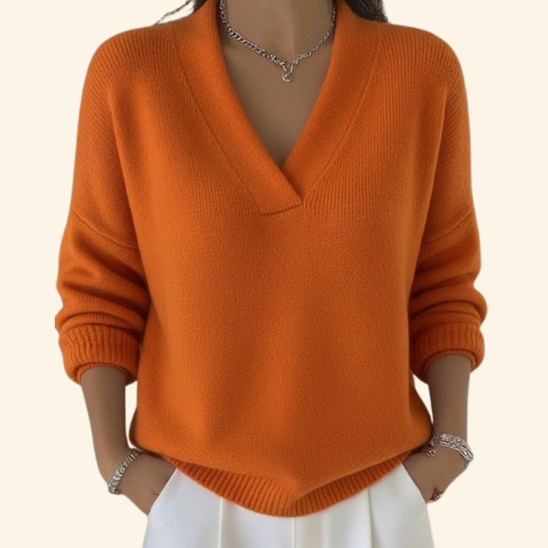 Reagan | Plush Blouse V-Neck