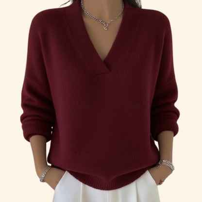 Reagan | Plush Blouse V-Neck