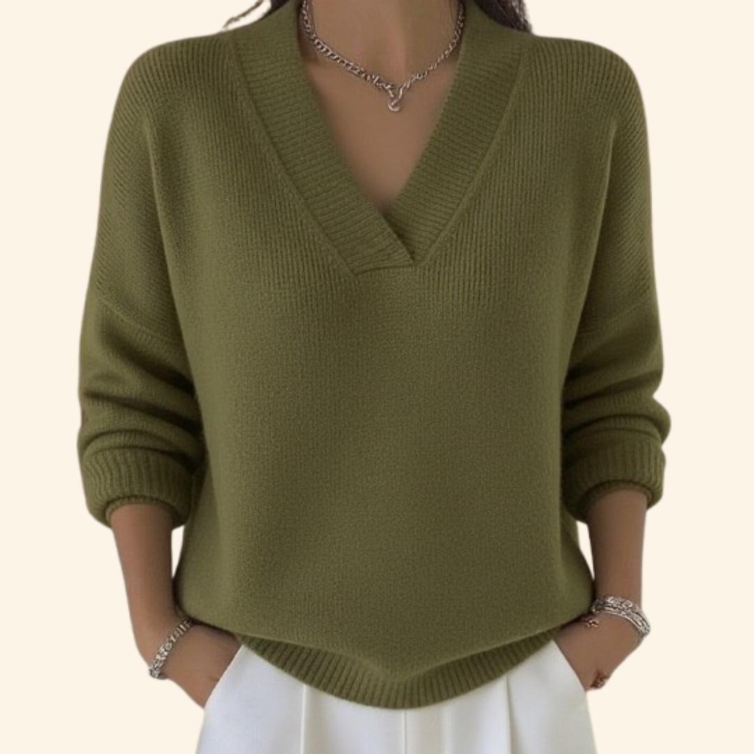 Reagan | Plush Blouse V-Neck