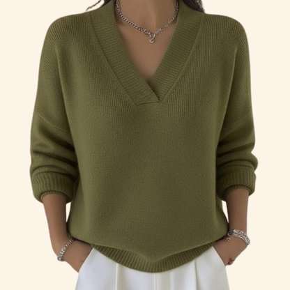 Reagan | Plush Blouse V-Neck