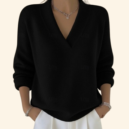Reagan | Plush Blouse V-Neck