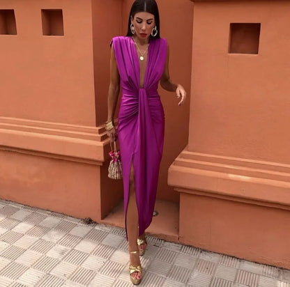 Claire | Soft Pleated Mid-Length Dress