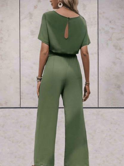 Kelsey | Women's Two Piece Set Short-Sleeved Top Wide-Leg Pants