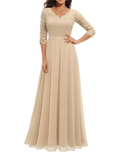 Danielle | Women’s Refined Lace Long Dress