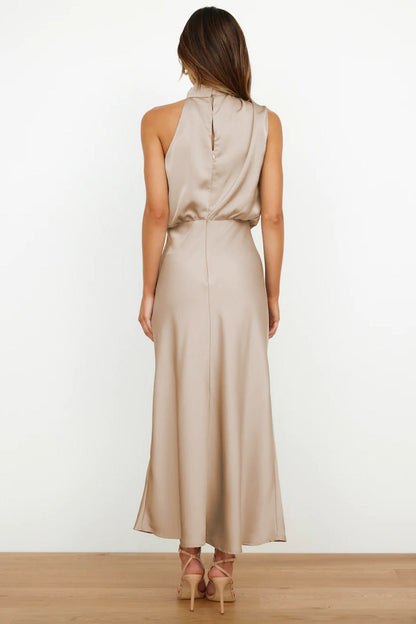Lacey | Refined Halter Evening Dress