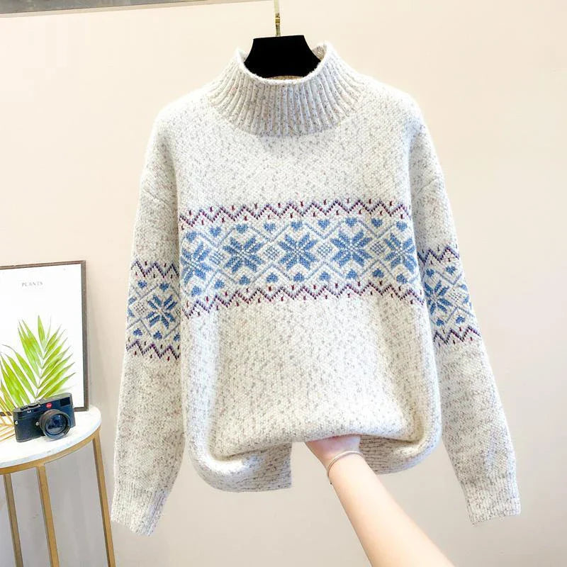 Cara | Snowflake Knit Sweater