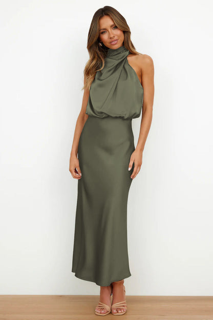 Lacey | Refined Halter Evening Dress