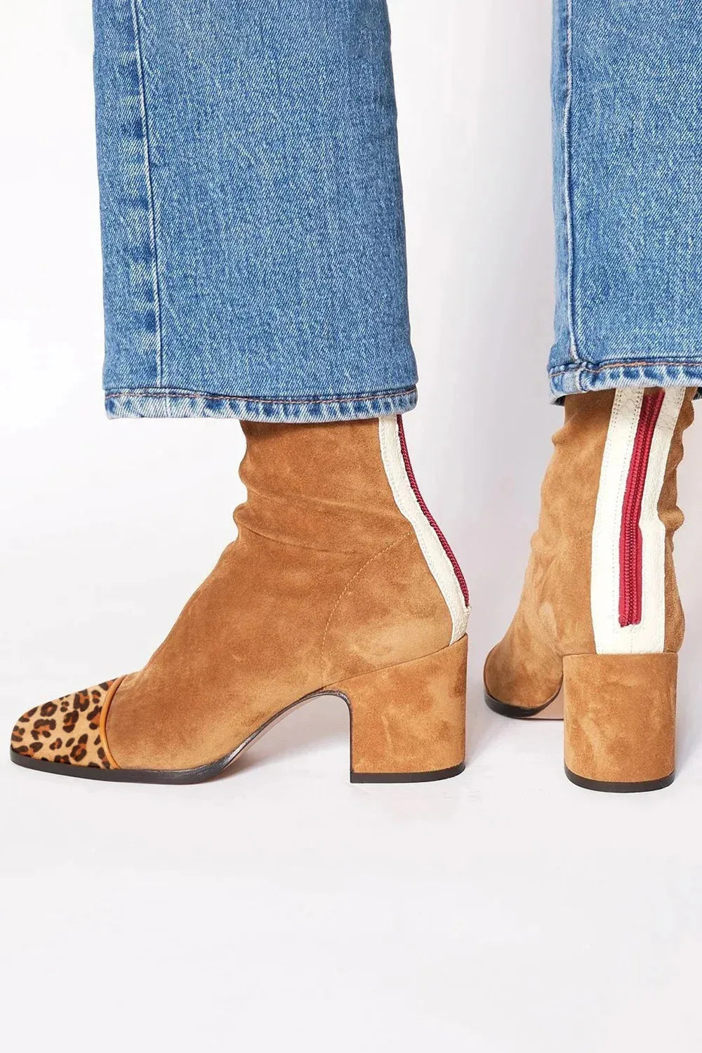 Brenda | Square toe heeled boots