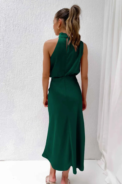 Lacey | Refined Halter Evening Dress