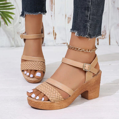 Sierra | Woven Platform Sandals