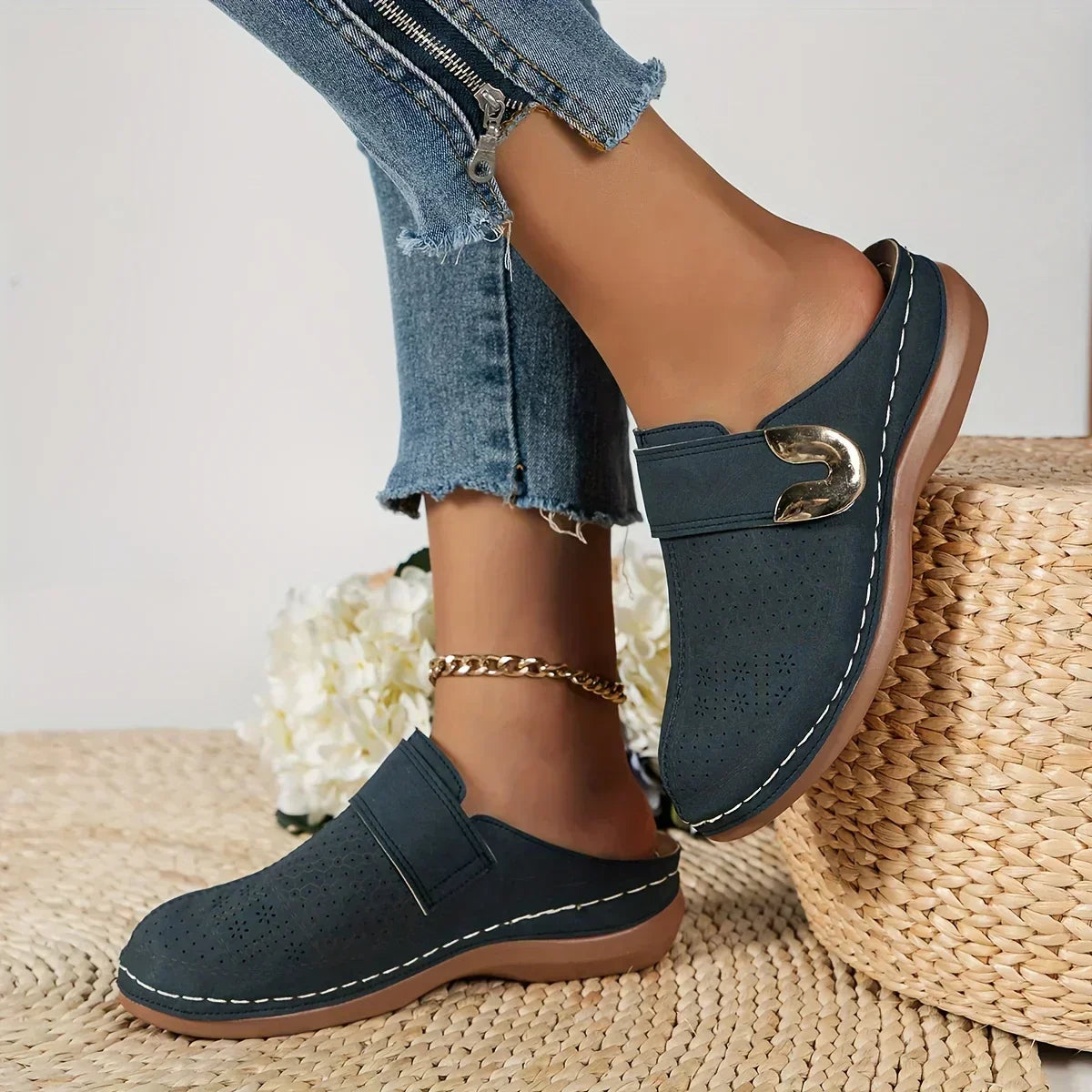 Caroline | Women's Adjustable Wedge Sandals