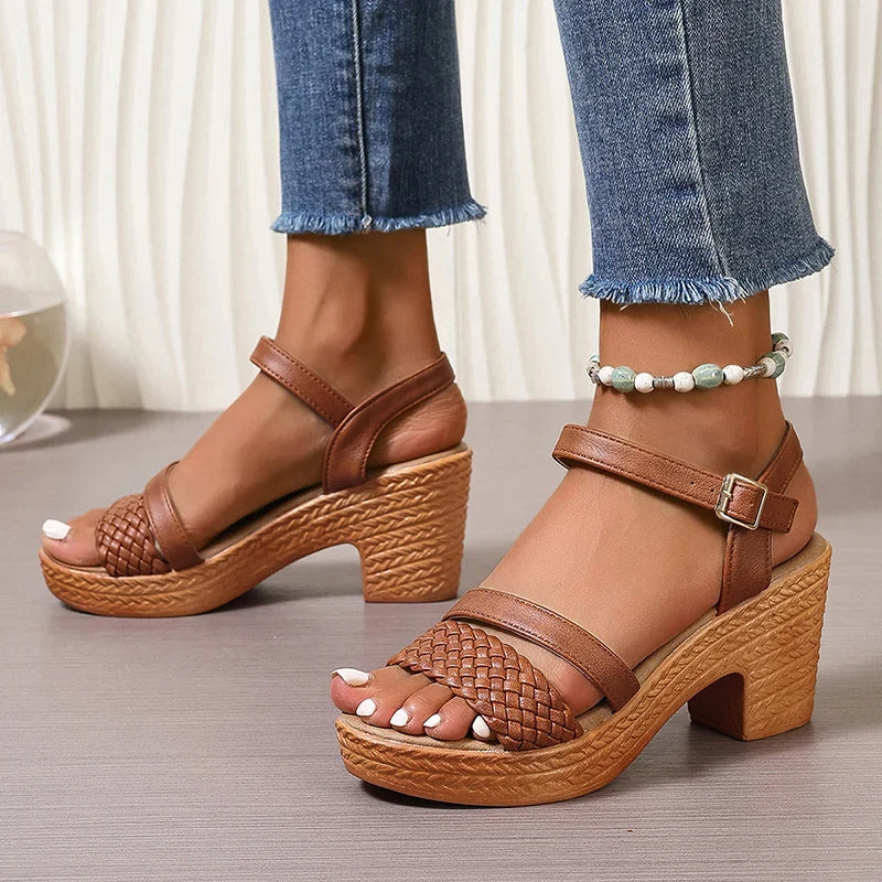 Sierra | Woven Platform Sandals