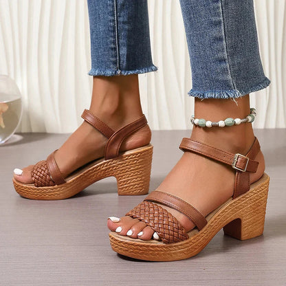 Sierra | Woven Platform Sandals