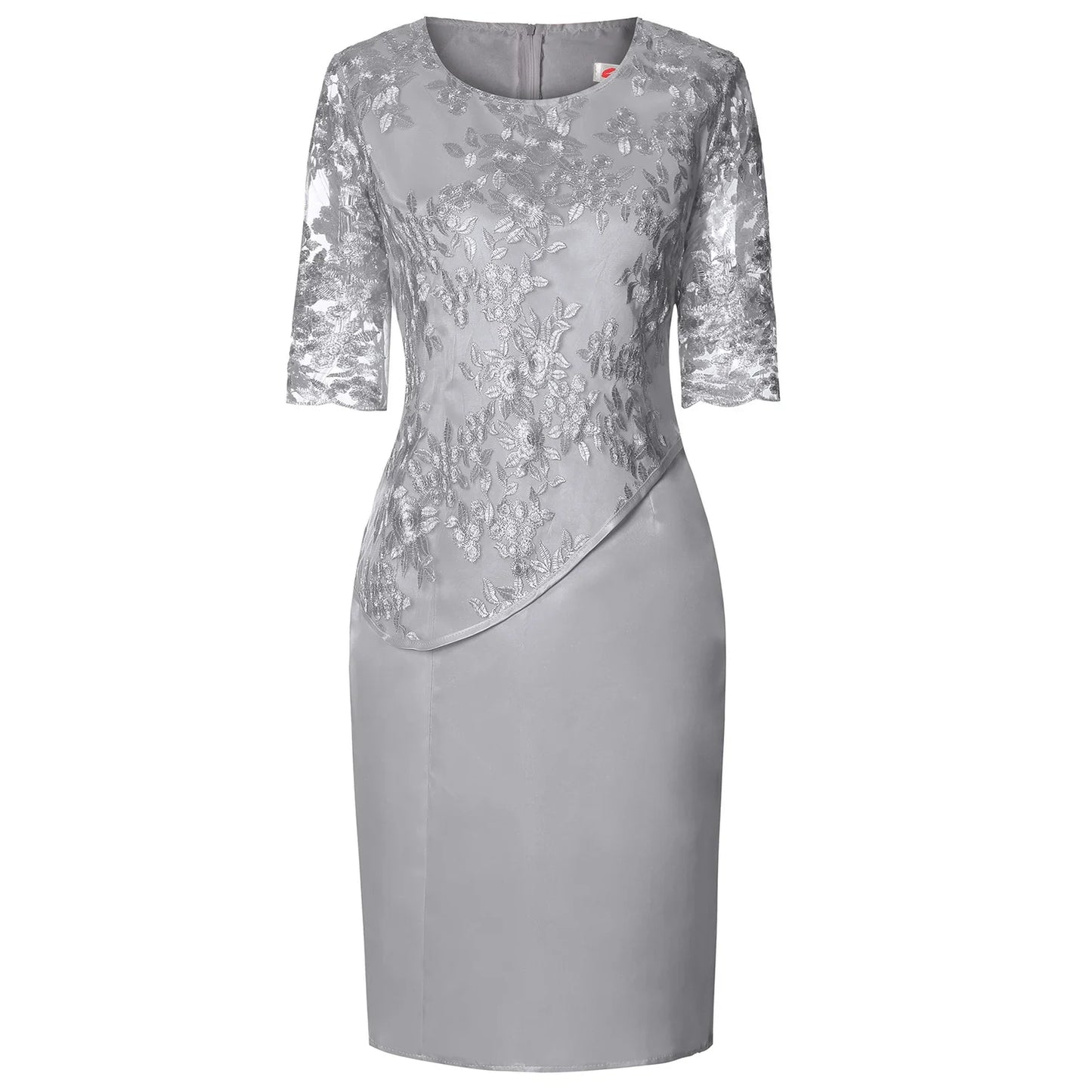 Nicole | Short-Sleeved Mid-Length Dress