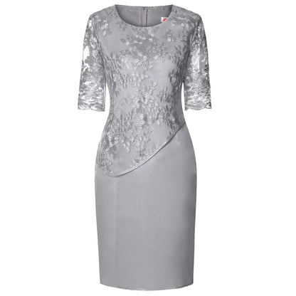 Nicole | Short-Sleeved Mid-Length Dress