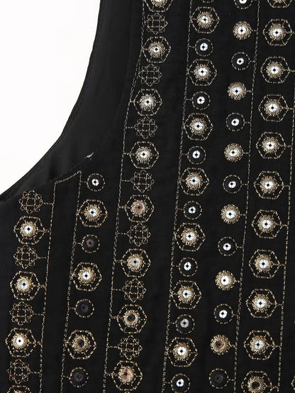 Christy | Sequin Pattern Boho Vest