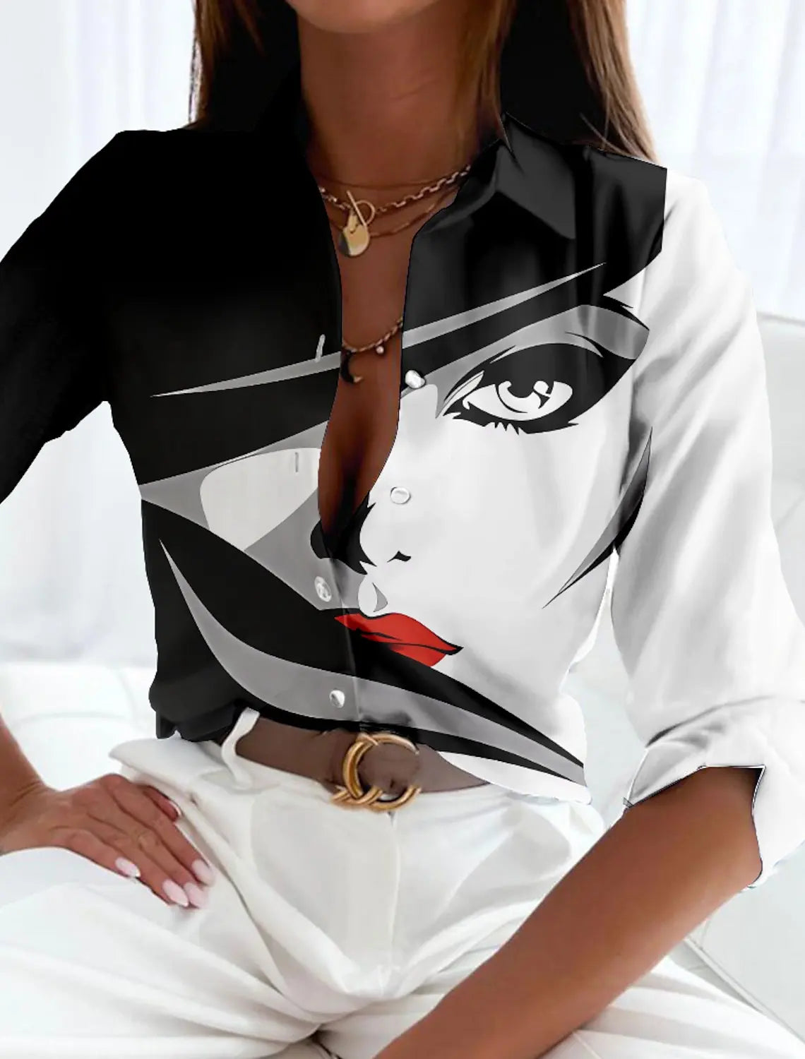 Serena | Contemporary Printed Blouse