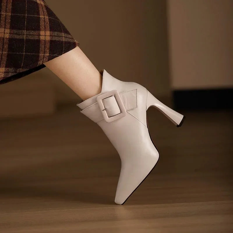 Ella | Buckle Heel Boots
