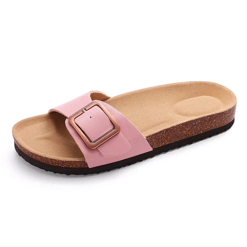 Leah | Women's Flat Adjustable Buckle Sandals