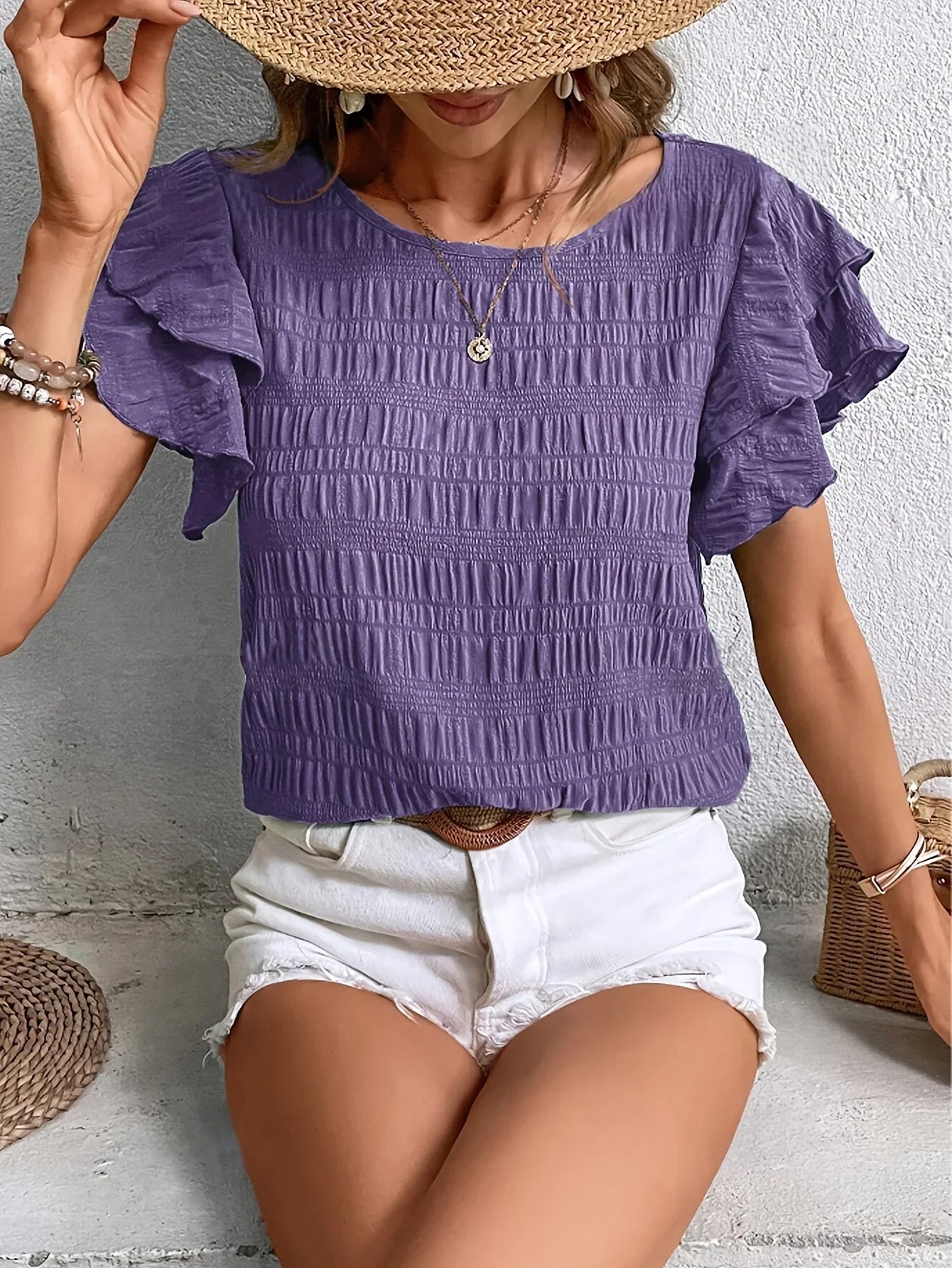 Isabella | Light & Airy Blouse with Fun Ruffles