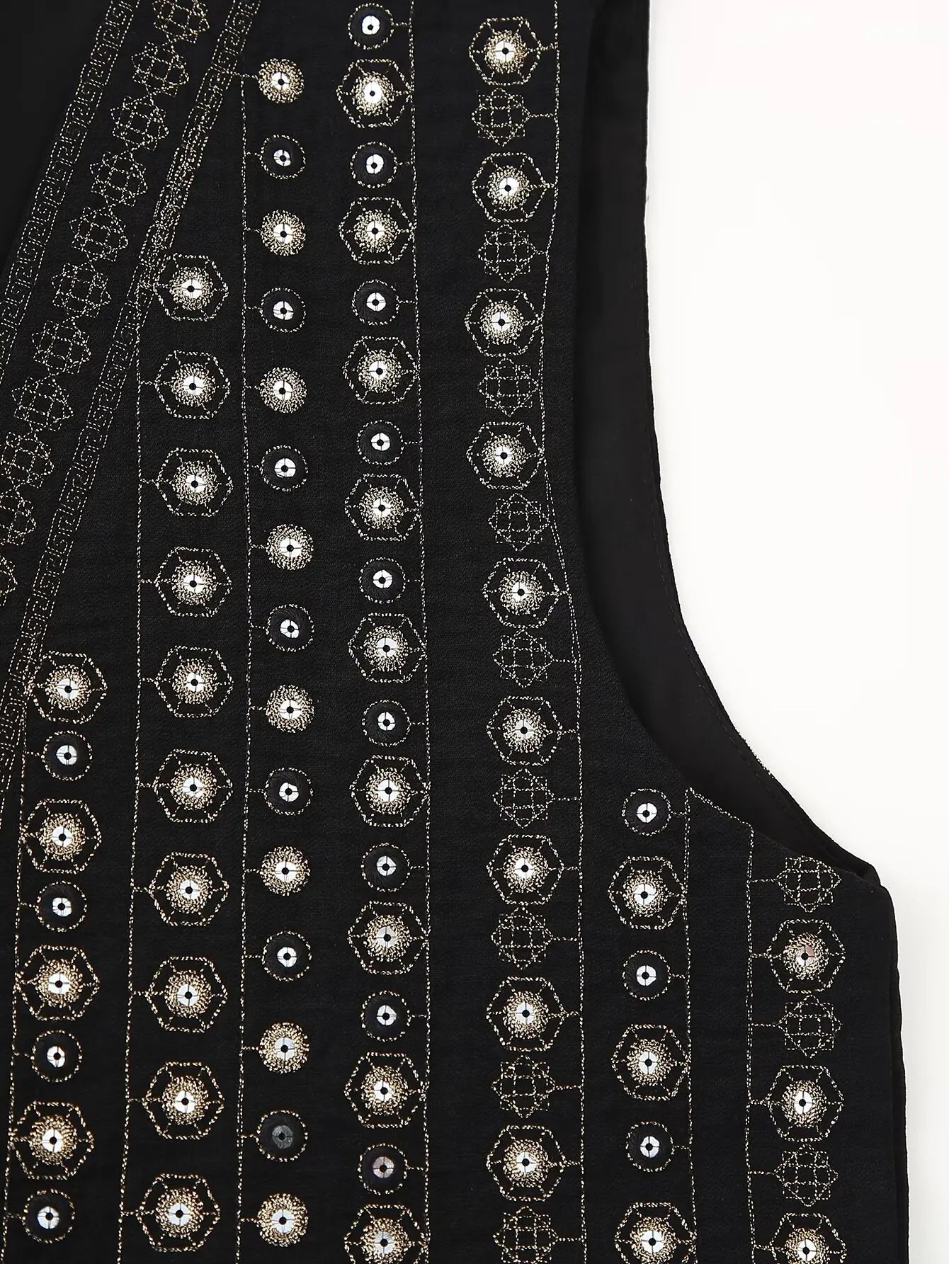 Christy | Sequin Pattern Boho Vest
