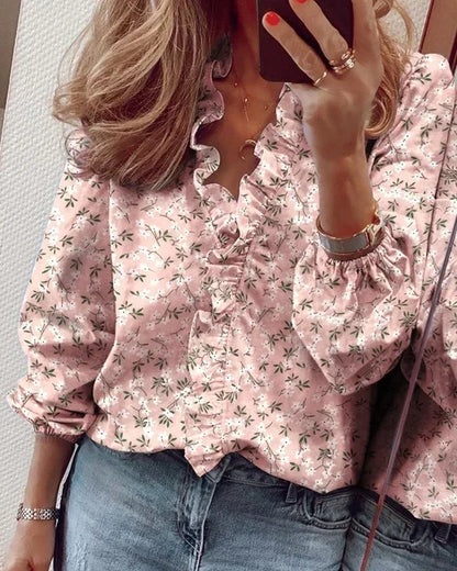 Lydia | Feminine Blouse with Whimsical Ruffles